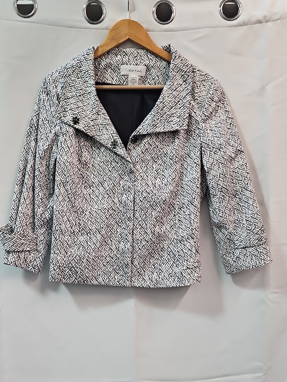 CALVIN KLEIN 3/4 SLEEVE CROPPED JACKET BFPM-09-151